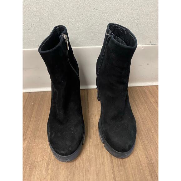 ametist black suede boots Sz 8.5 (sz 39) - Picture 3 of 8